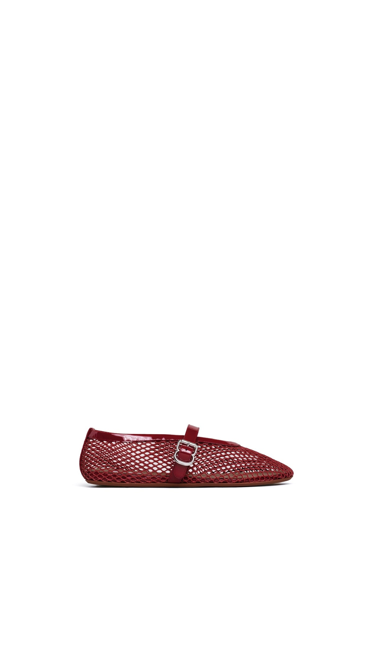 Alaïa Ballet Flats In Fishnet