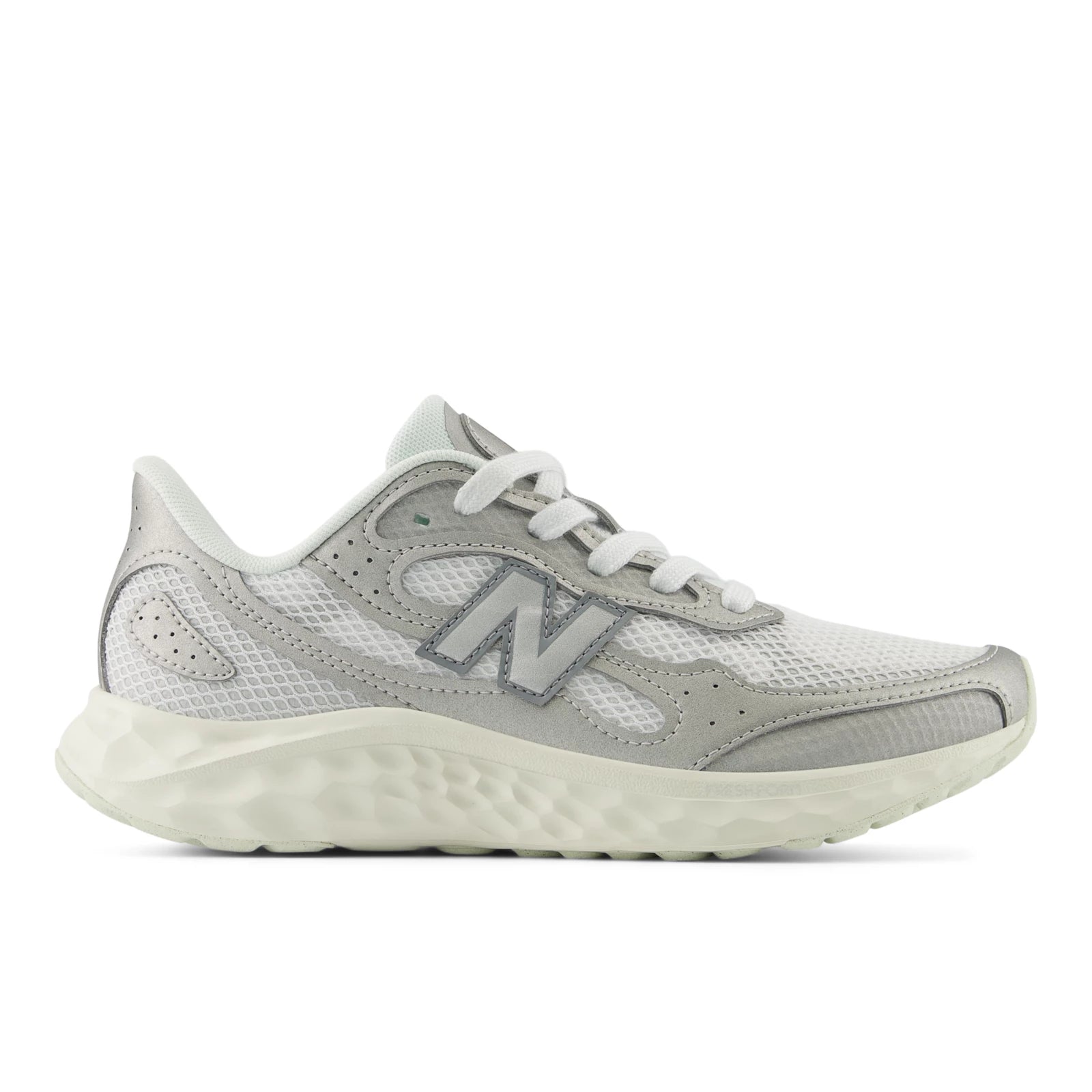 New Balance Fresh Foam Arishi V4 Tiralux Silver Metallic With Reflection And White Womens Silver Metallic With Reflection And White