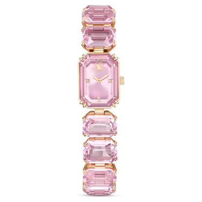 Swarovski Watch Octagon Cut Bracelet Pink Rose Gold-Tone Finish SW5729843