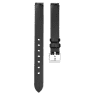 Swarovski Watch Strap 12 Mm (0.47") Width Leather Black Stainless Steel SW5723412