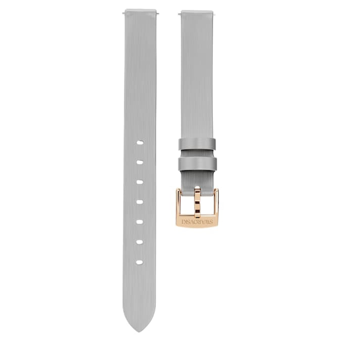 Swarovski Watch Strap 12 Mm (0.47") Width Leather Silver Tone Rose Gold-Tone Finish SW5723414