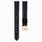 Swarovski Watch Strap 13 Mm (0.51") Width Leather Black Rose Gold-Tone Finish SW5674160