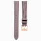 Swarovski Watch Strap 13 Mm (0.51") Width Leather Gray Rose Gold-Tone Finish SW5674175