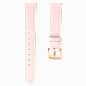 Swarovski Watch Strap 15 Mm (0.59") Width Leather with Stitching Pink Rose Gold-Tone Finish SW5674159