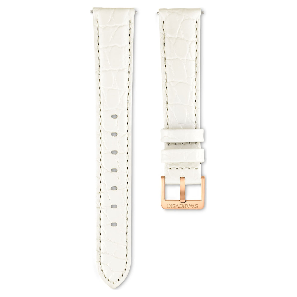 Swarovski Watch Strap 16 Mm (0.63") Width Leather Strap White SW5687031