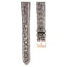Swarovski Watch Strap 16 Mm (0.63") Width Leather with Stitching Gray SW5687028