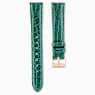 Swarovski Watch Strap 16 Mm (0.63") Width Leather with Stitching Green SW5687023