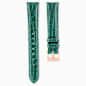Swarovski Watch Strap 16 Mm (0.63") Width Leather with Stitching Green SW5687023