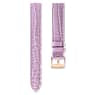 Swarovski Watch Strap 17 Mm (0.67") Width Leather with Stitching Purple Rose Gold-Tone Finish SW5674170