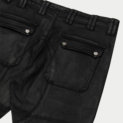 Godspeed Wax Flare Premium Cargo Pants (Black)