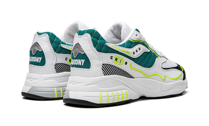 Saucony 3D Grid Hurricane White Green Lime