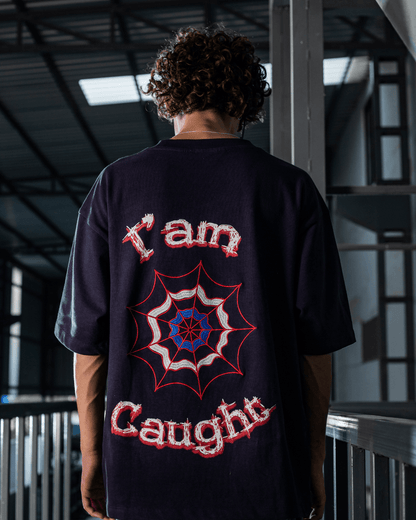 WEBBED UP NAVY BLUE TEE