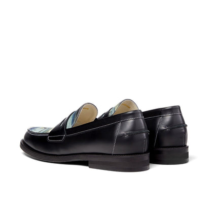  Wilde Hiroshige Bridge Penny Loafers Blk