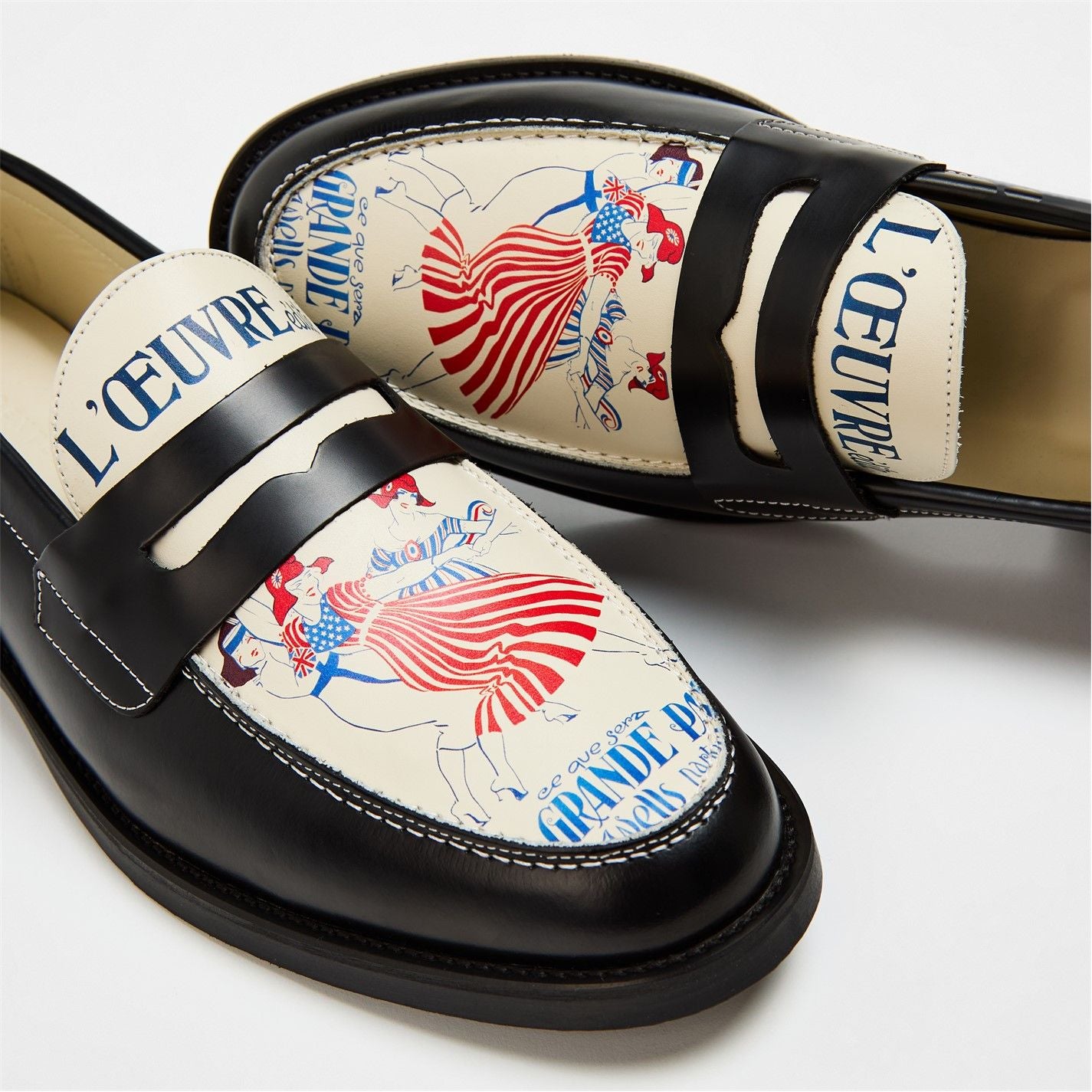  Wilde La Grande Paix Penny Loafers Black