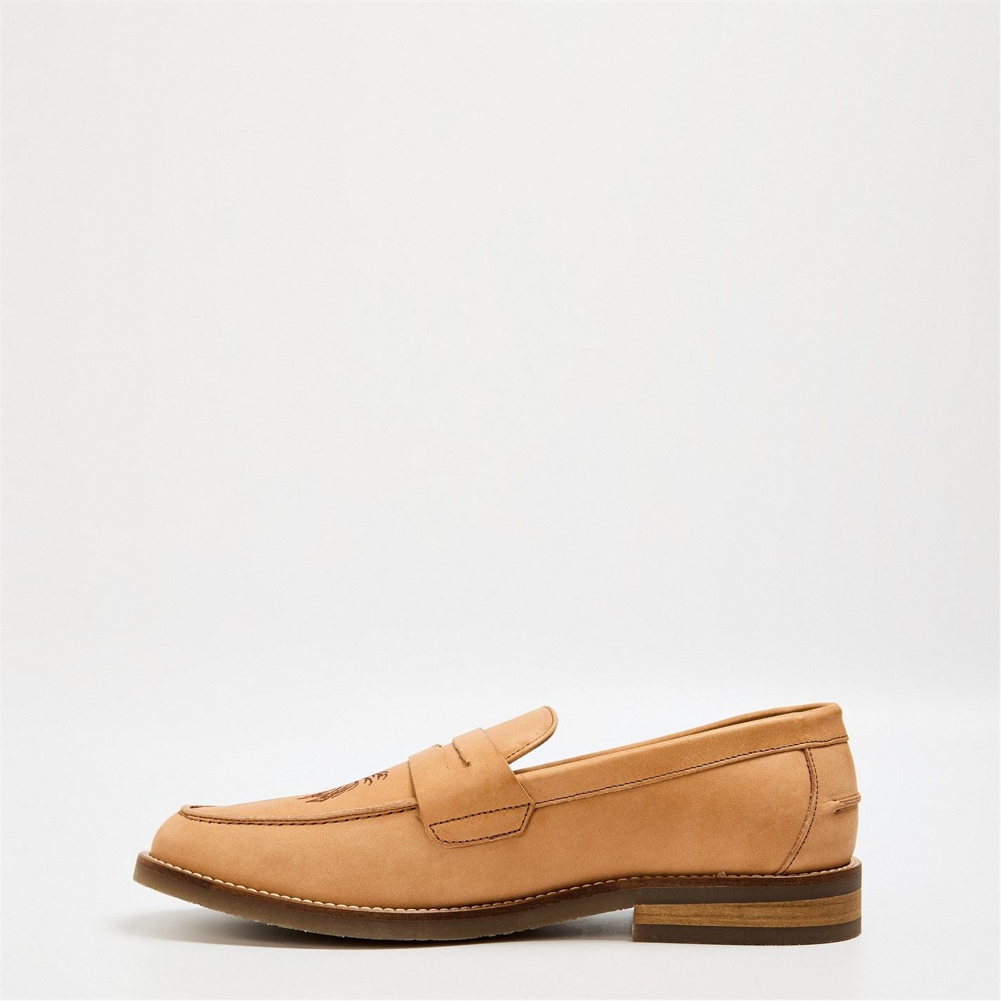  Wilde Palm Tree Penny Loafers Brown