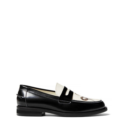  Wilde Snake Penny Loafer Black