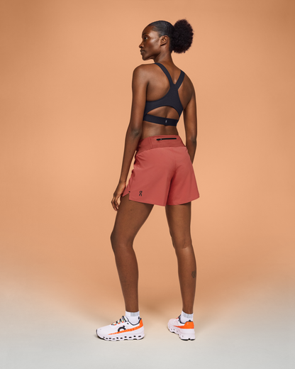 on 5" running shorts Auburn | Ruby (Women's)