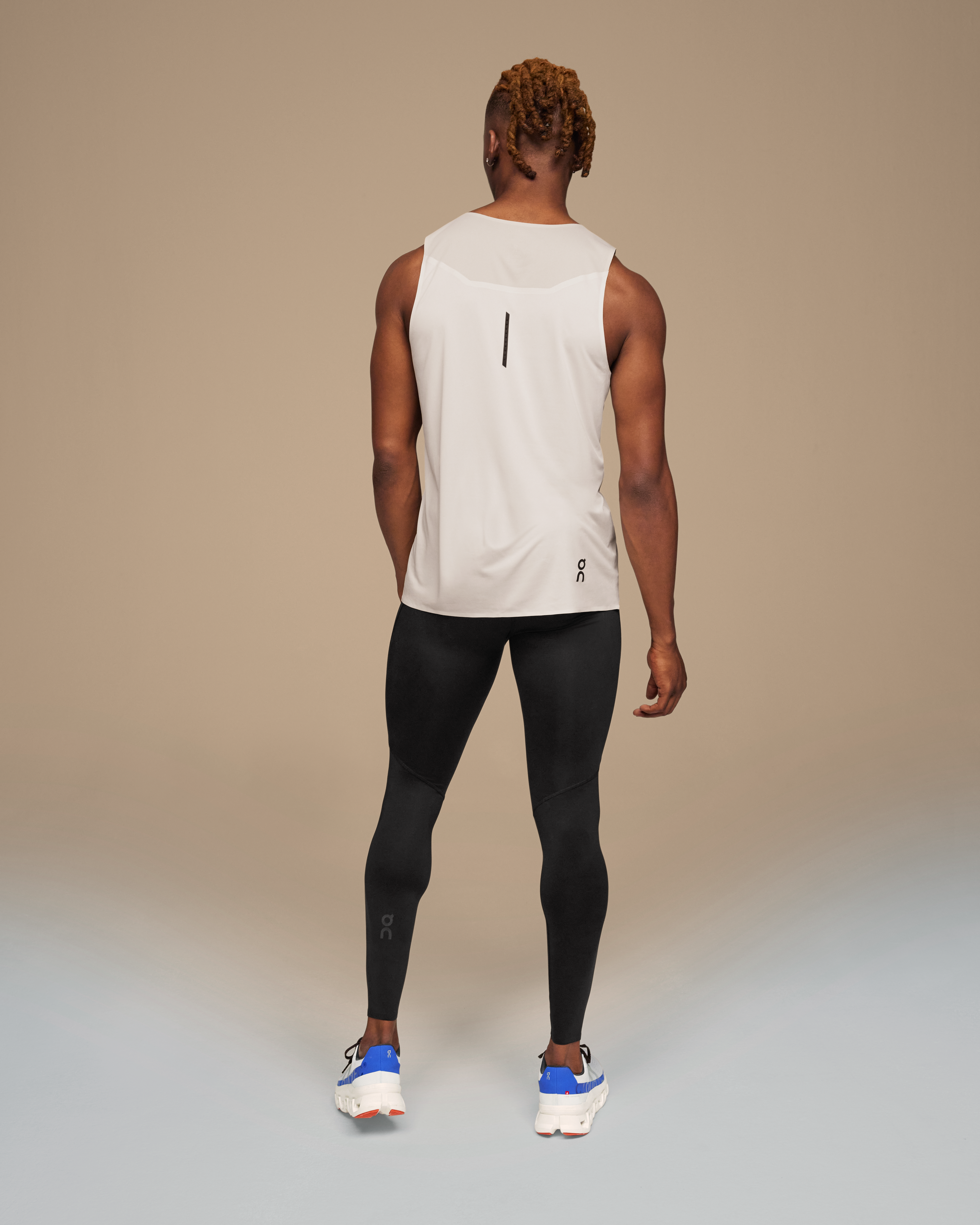 on performance tights Black