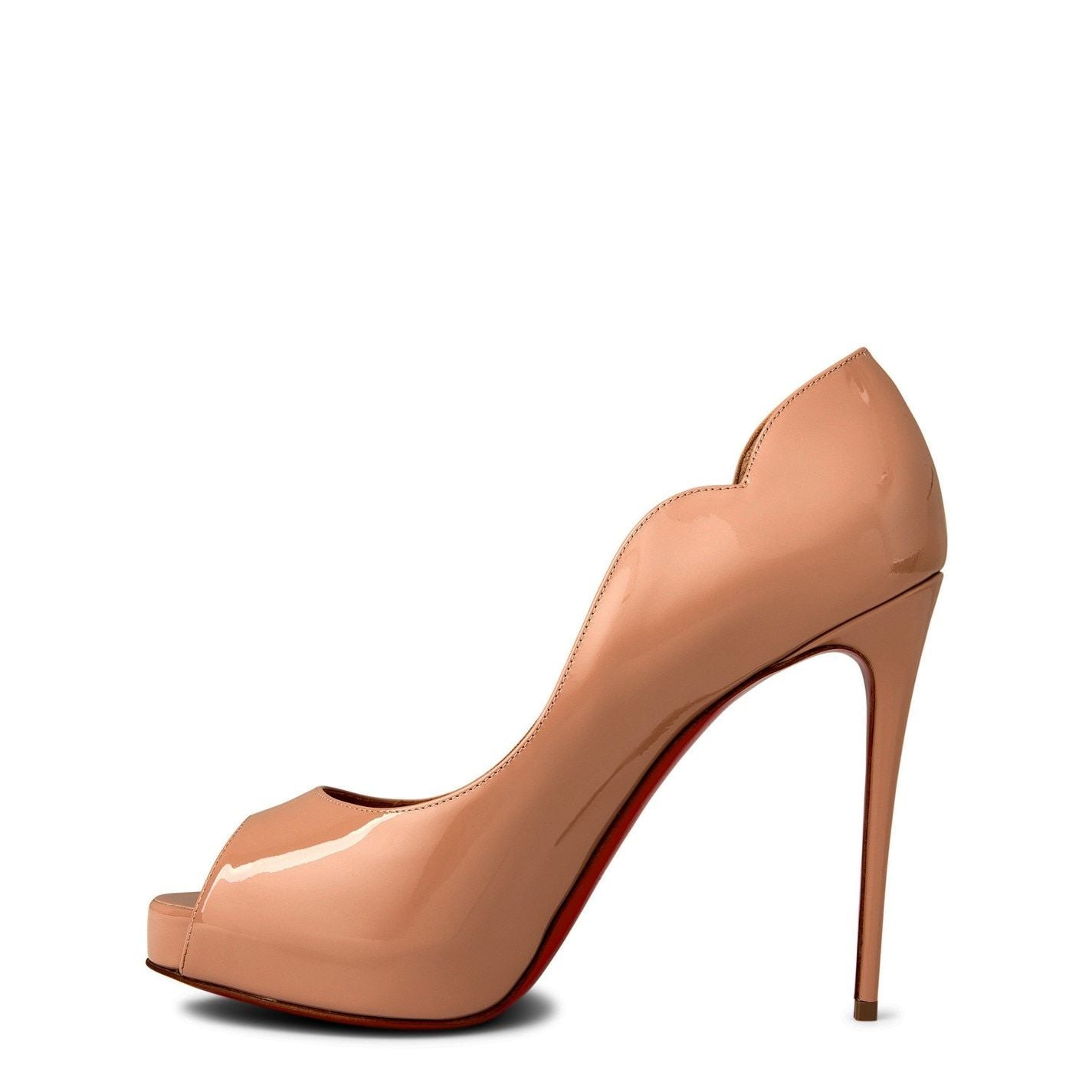  Women's Hot Chick Alta Leather Pumps 120mm Nude N295