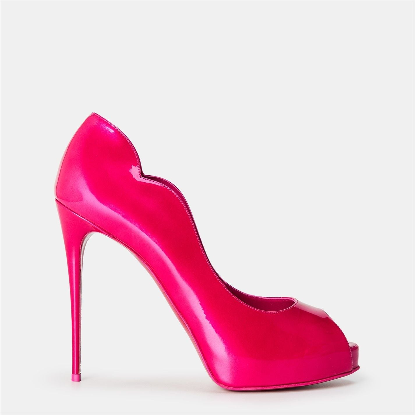  Women's Hot Chick Alta Leather Pumps 120mm Pinup