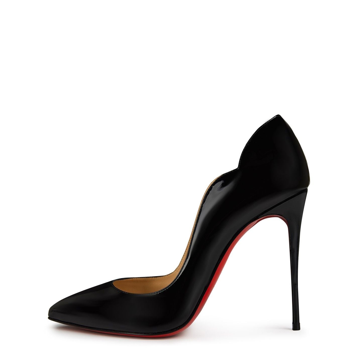  Women's Hot Chick Leather Pumps 100mm Black