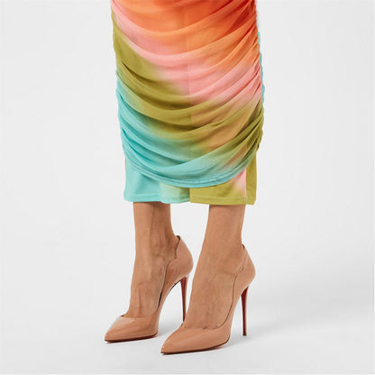  Women's Hot Chick Leather Pumps 100mm Blush