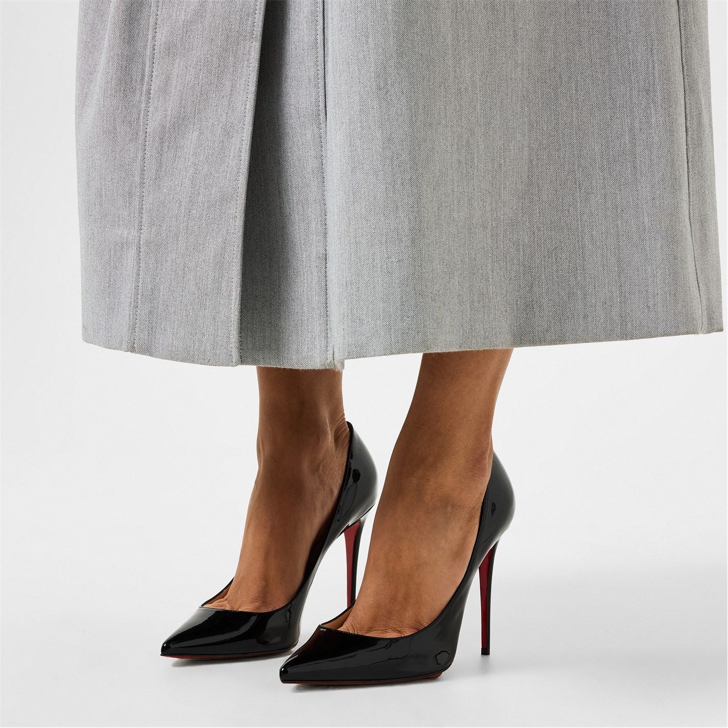  Women's Kate Leather Pumps 100mm Black