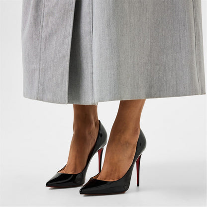  Women's Kate Leather Pumps 100mm Black