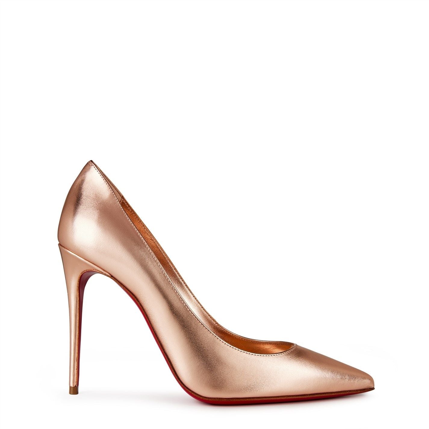  Women's Kate Leather Pumps 100mm Leche Leche