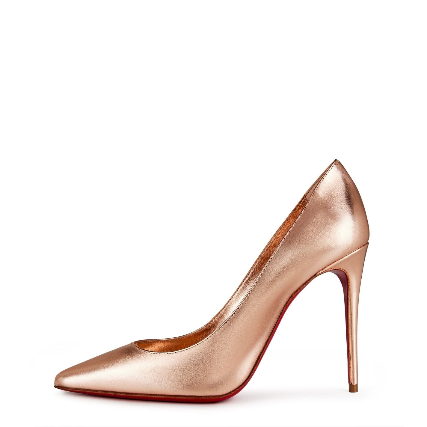  Women's Kate Leather Pumps 100mm Leche Leche