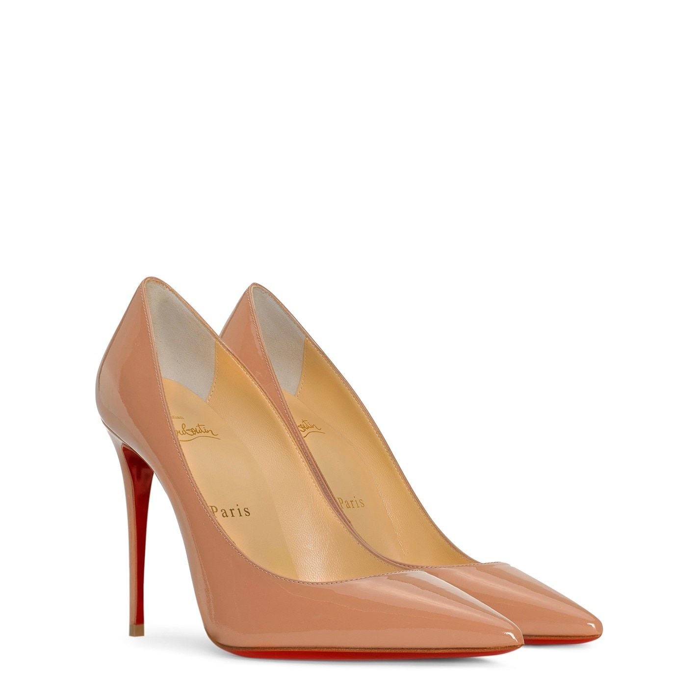  Women's Kate Leather Pumps 100mm Nude