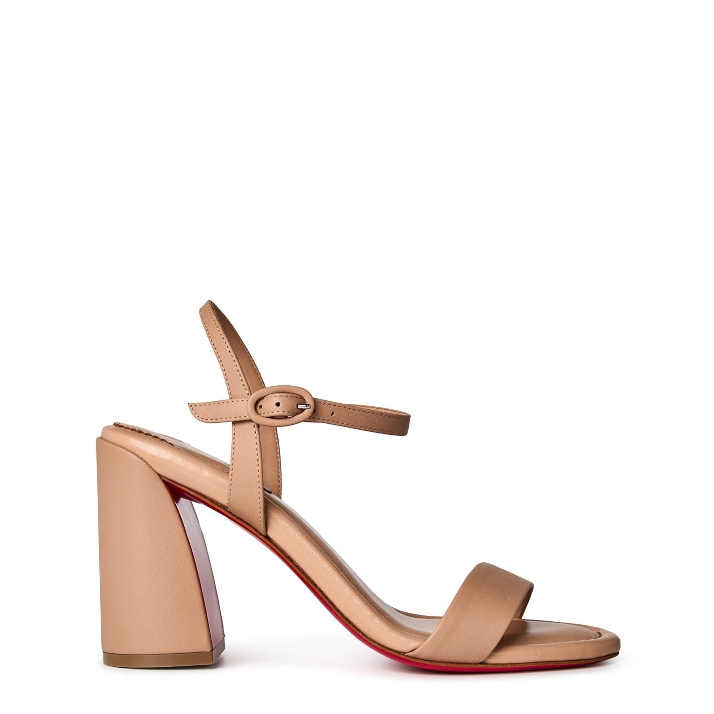  Women's Leather Miss Jane Sandals 85mm Blush