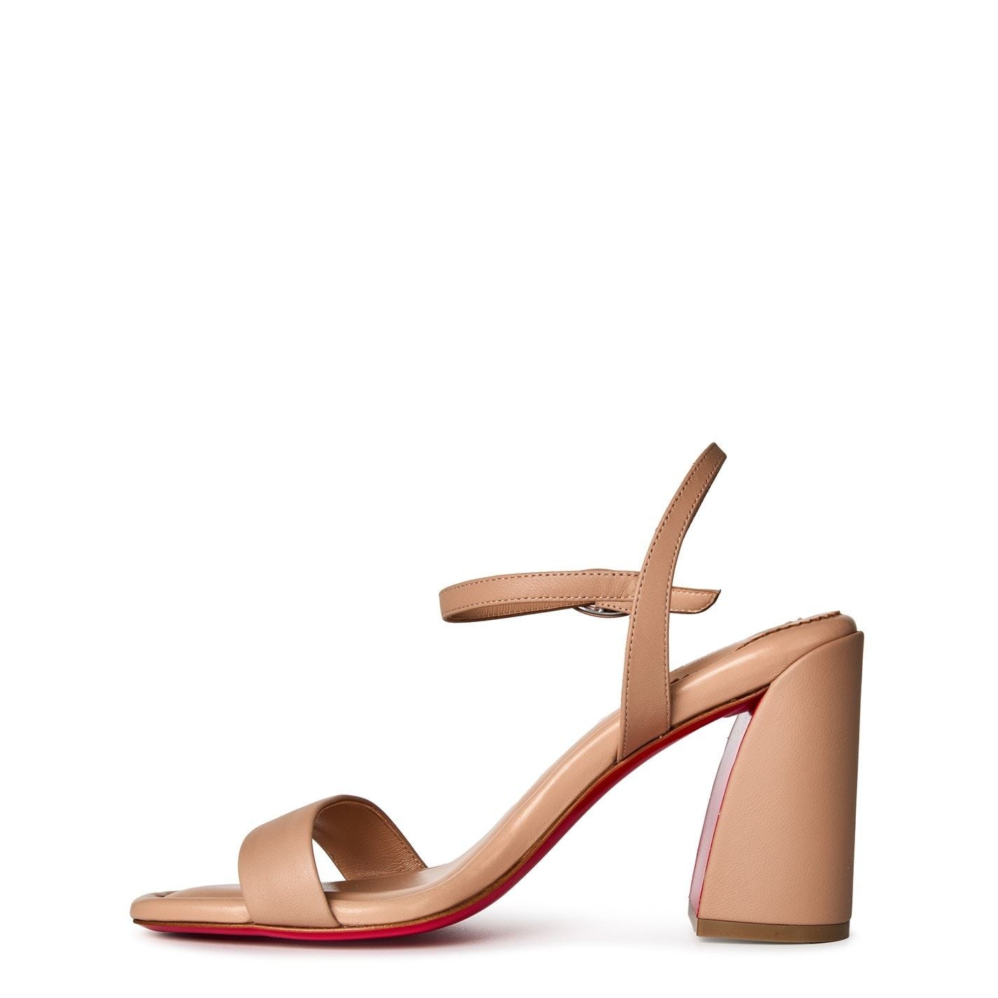  Women's Leather Miss Jane Sandals 85mm Blush