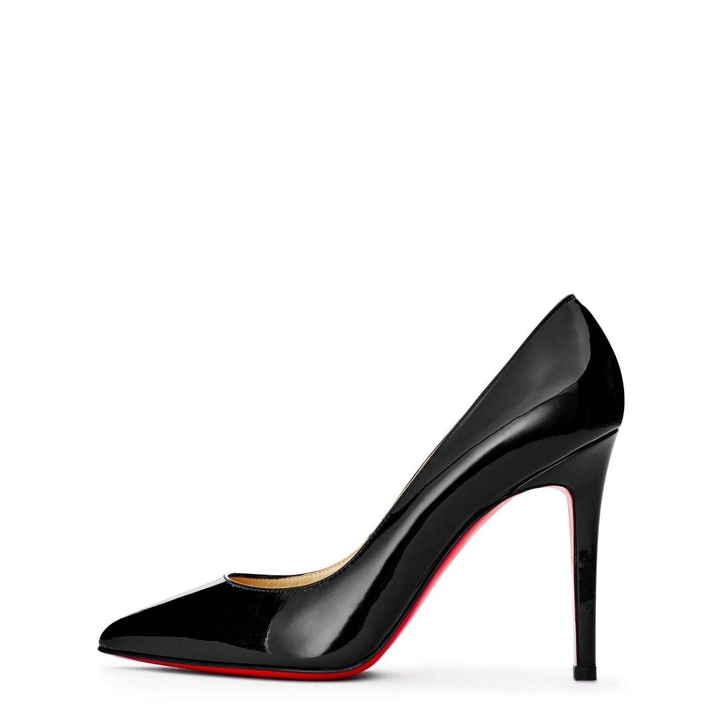  Women's Leather Pigalle Pumps 100mm Black BK01