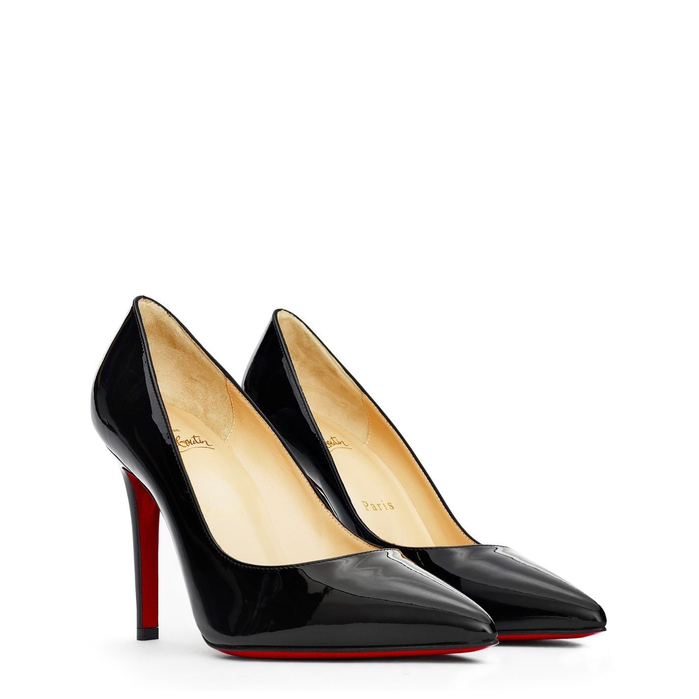 Women's Leather Pigalle Pumps 100mm Black BK01