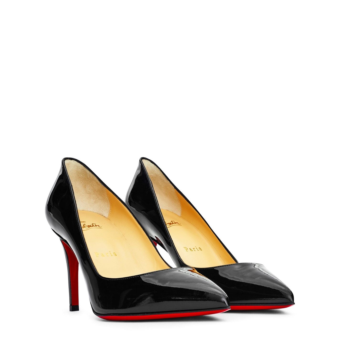  Women's Leather Pigalle Pumps 85mm Black BK01