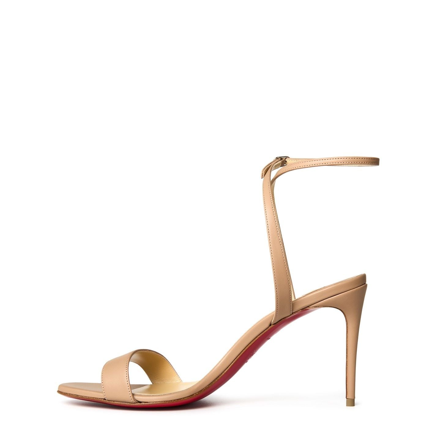  Women's Loubigirl Leather Strappy Sandals 85mm Nappa Blush