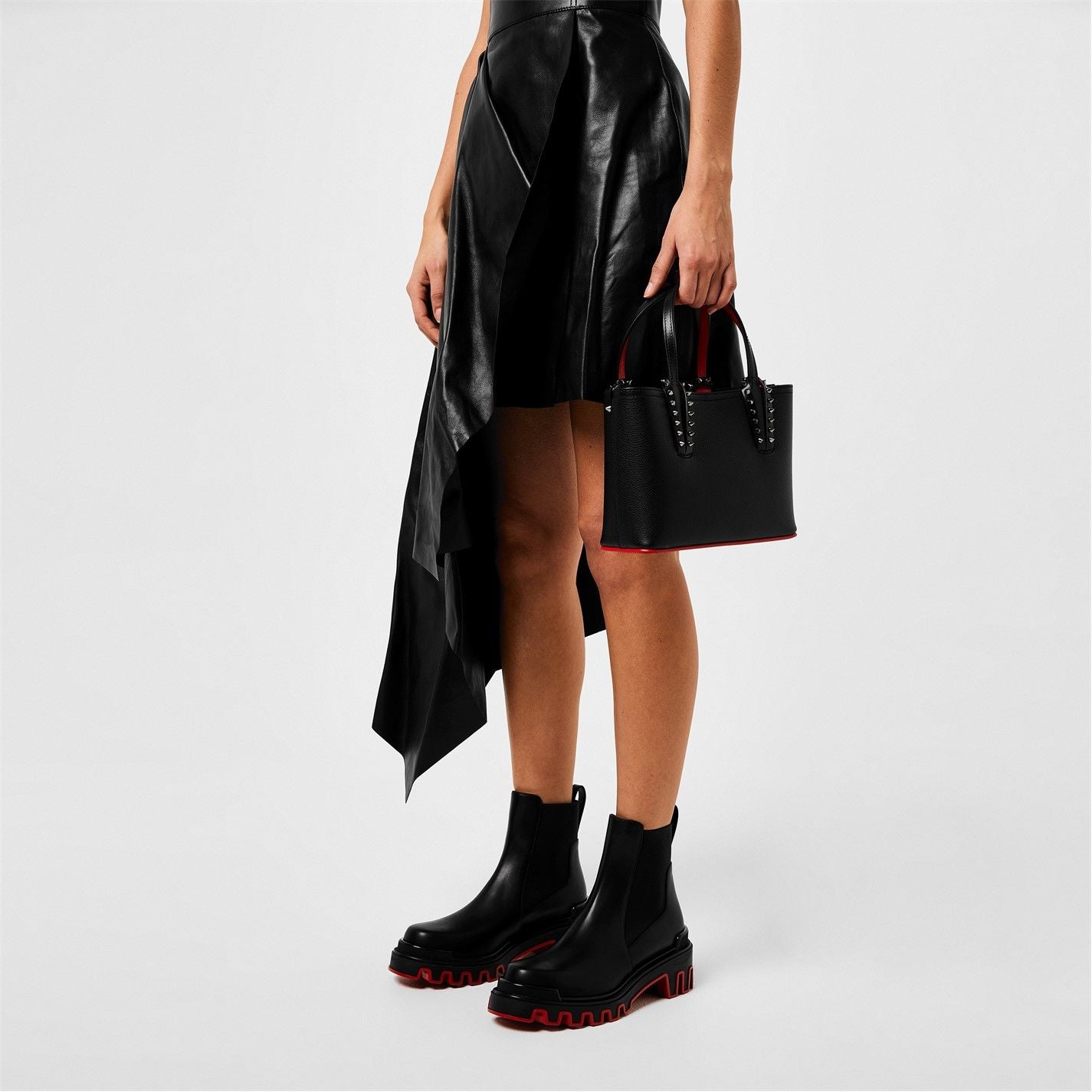  Women's Marchacroche Dune Leather Ankle Boots Black