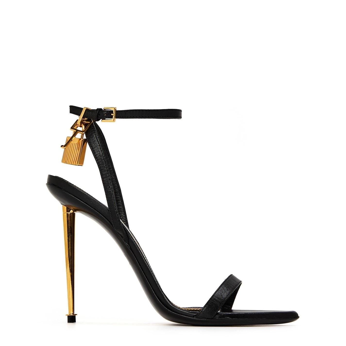  Women's Padlock Heels Black