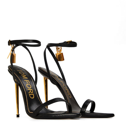  Women's Padlock Heels Black