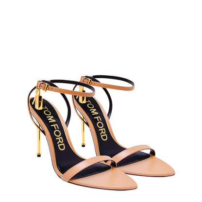  Women's Padlock Heels Flesh