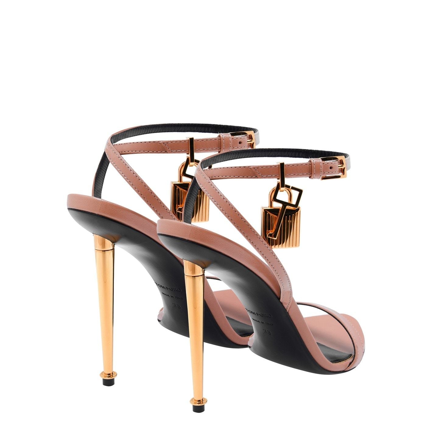  Women's Padlock Heels Flesh