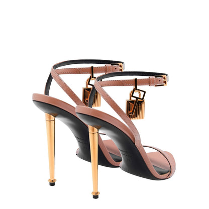 Women's Padlock Heels Flesh