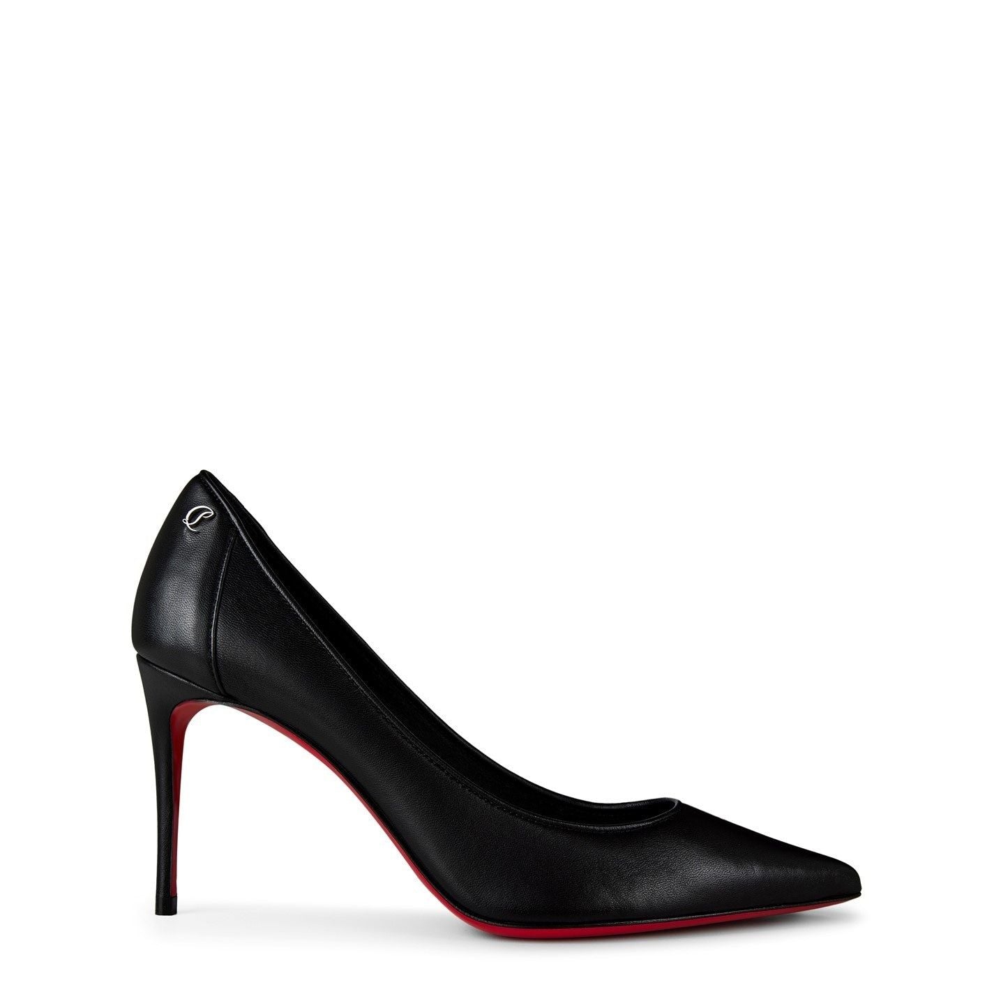  Women's Sporty Kate Leather Pumps 85mm Black Black