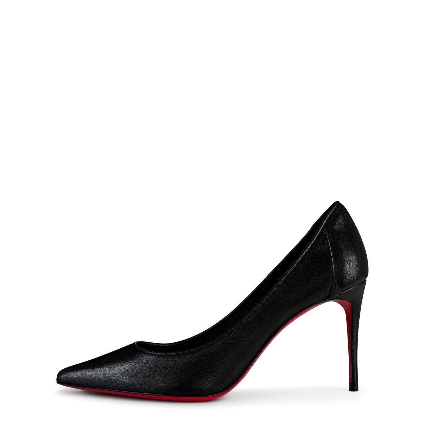  Women's Sporty Kate Leather Pumps 85mm Black Black