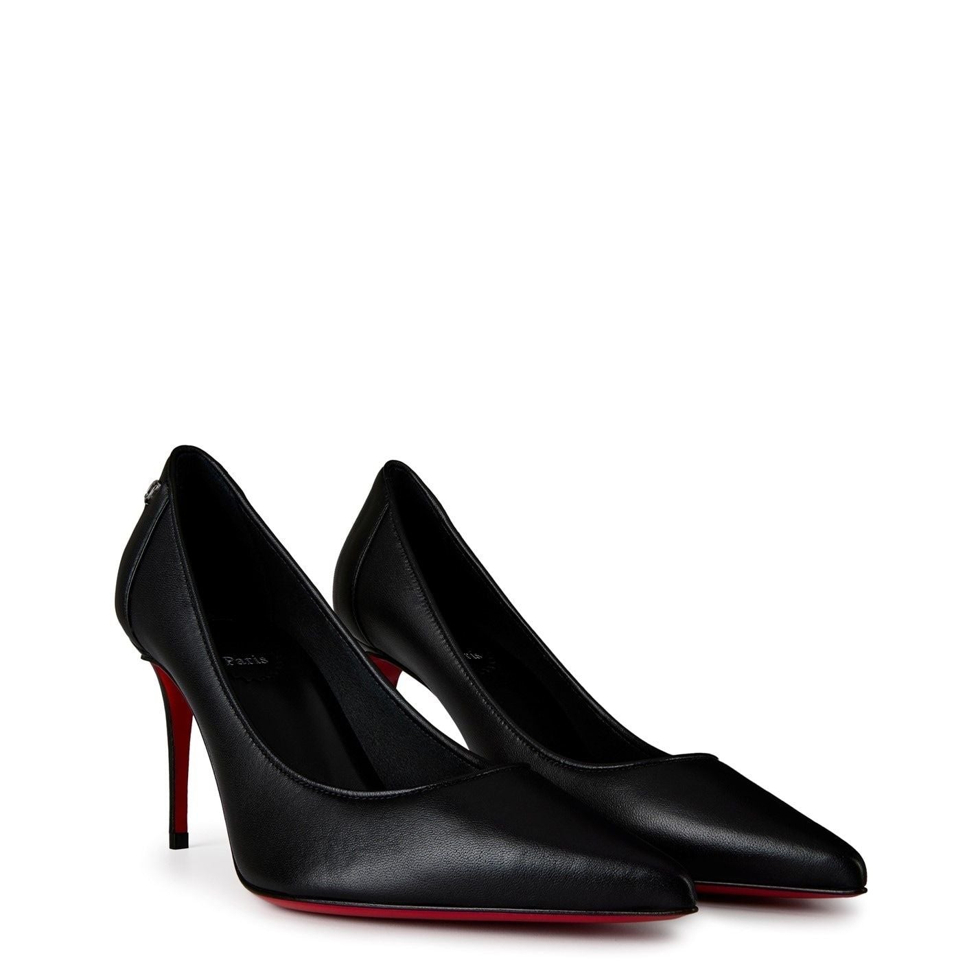  Women's Sporty Kate Leather Pumps 85mm Black Black