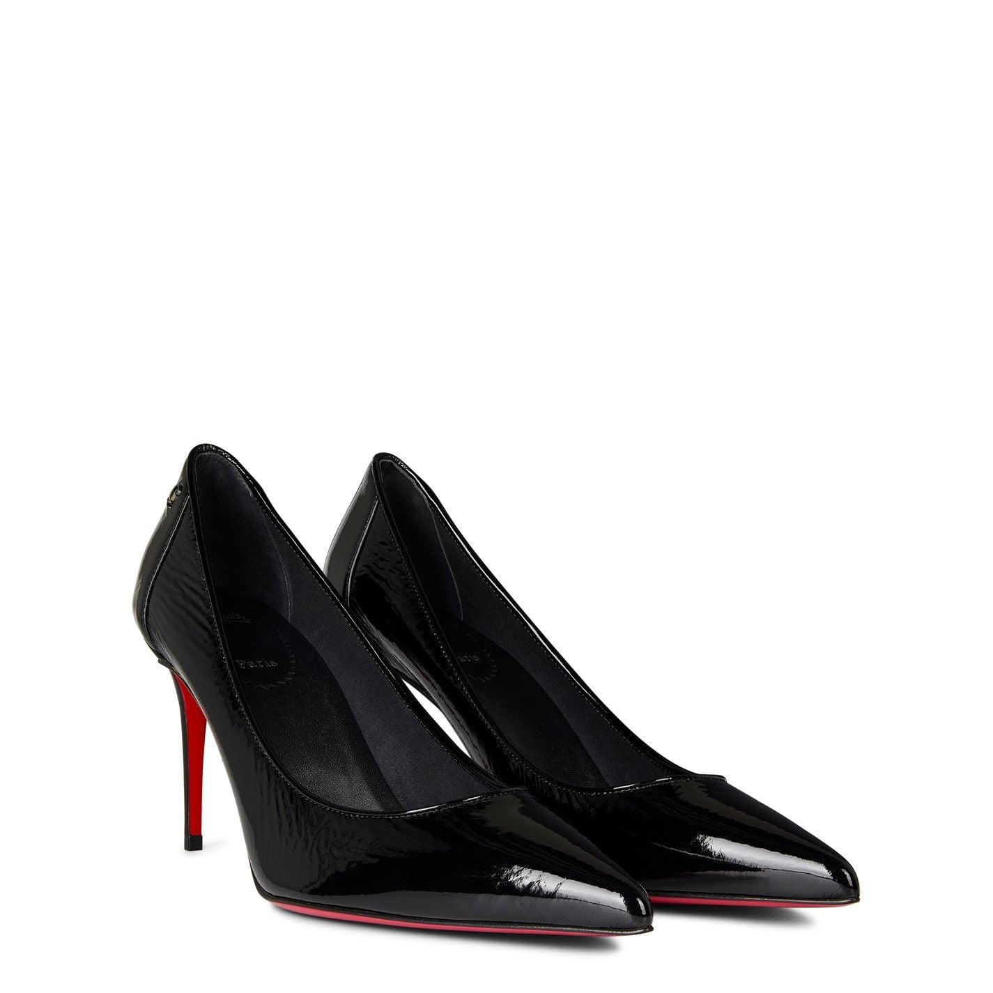  Women's Sporty Kate Leather Pumps 85mm Black Black