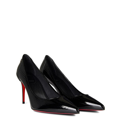  Women's Sporty Kate Leather Pumps 85mm Black Black