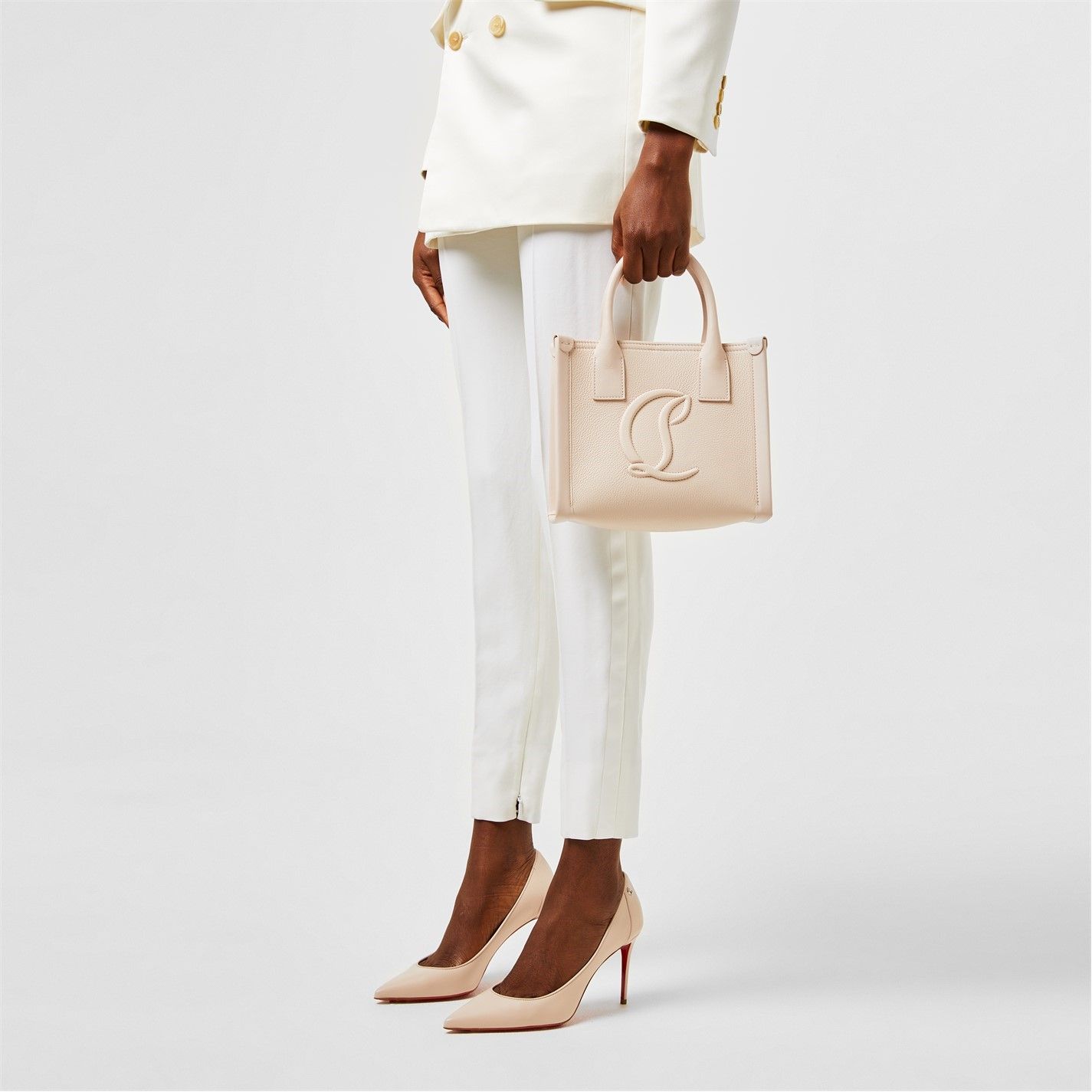  Women's Sporty Kate Leather Pumps 85mm Leche Leche