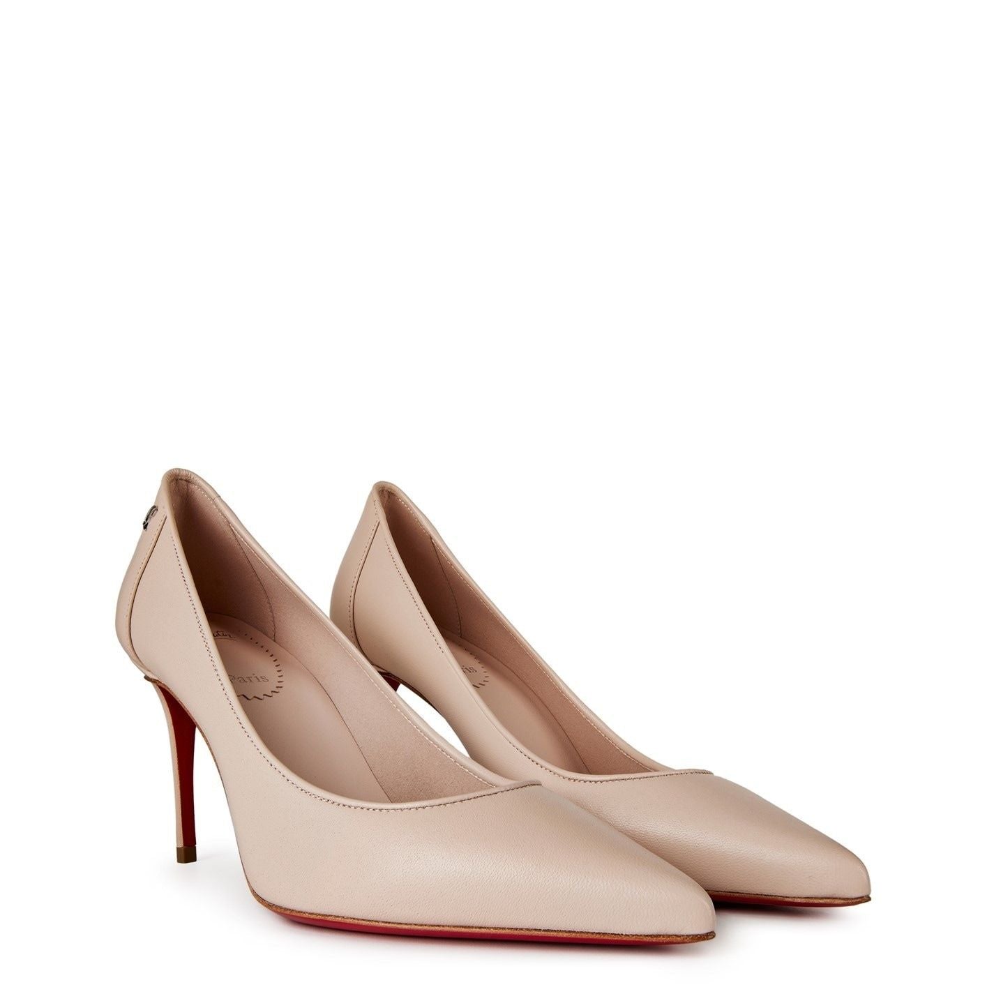  Women's Sporty Kate Leather Pumps 85mm Leche Leche